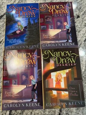 Nancy Drew Diaries Book Set — Carolyn Keene — Blue, Purple, Brown, Green Covers